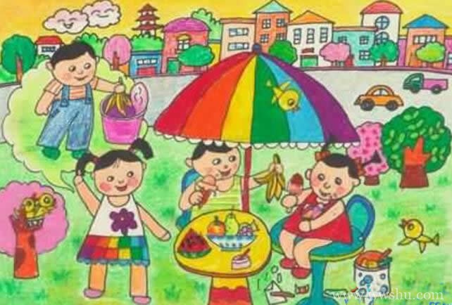 保bob电竞护绿色家园儿童画获奖作品欣赏